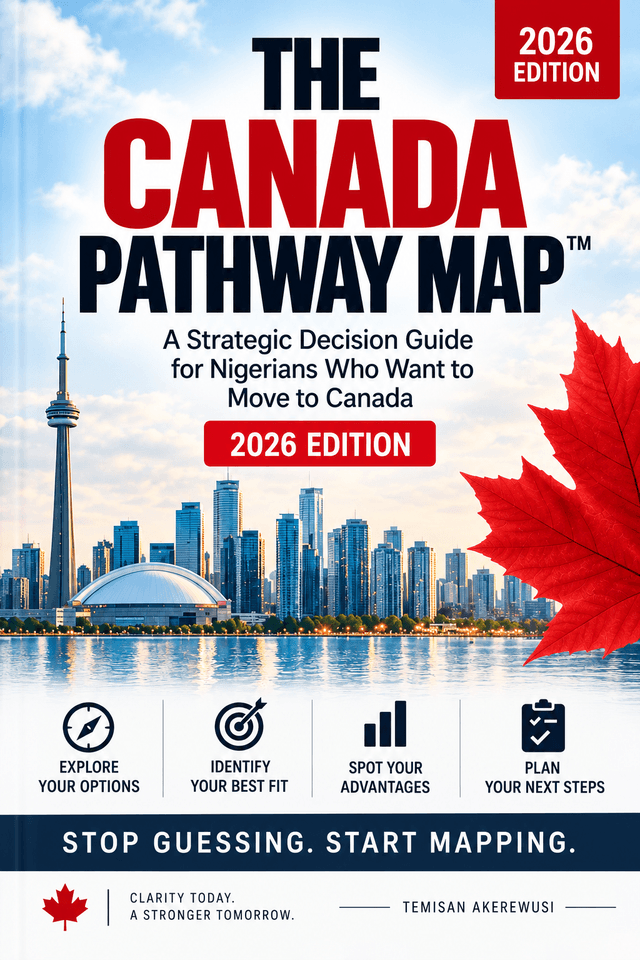 The Canada Pathway Map book cover: a Toronto skyline with a red maple leaf, 2026 Edition